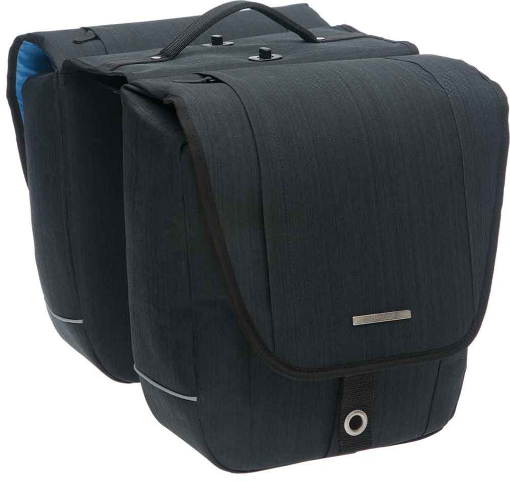 Dubbele Fietstas - New Looxs Avero - Afneembaar - Zwart - 25 Liter Dubbele Fietstas - New Looxs Avero - Afneembaar - Zwart - 25 Liter